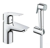 Смеситель для раковины Grohe Start Edge с гигиеническим душем, хром (23773001)