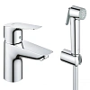 Смеситель для раковины Grohe Start Edge с гигиеническим душем, хром (23773001) Смеситель для раковины Grohe Start Edge с гигиеническим душем, хром (23773001)