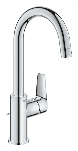 Смеситель для раковины GROHE Start Edge с донным клапаном, L-Size, хром (23776001) Смеситель для раковины GROHE Start Edge с донным клапаном, L-Size, хром (23776001)