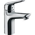 Смеситель для раковины Hansgrohe 100, LowFlow, 3,5 л/мин, со сливным клапаном Push-Open 71034000, хр Смеситель для раковины Hansgrohe 100, LowFlow, 3,5 л/мин, со сливным клапаном Push-Open 71034000, хр