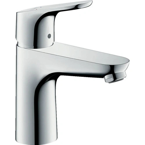 Смеситель для раковины Hansgrohe 100, LowFlow, со сливным гарнитуром 31603000, хром Смеситель для раковины Hansgrohe 100, LowFlow, со сливным гарнитуром 31603000, хром