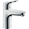 Смеситель для раковины Hansgrohe 100, LowFlow, со сливным гарнитуром 31603000, хром