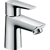 Смеситель для раковины Hansgrohe 80, со сливным клапаном push-open 71701000, хром