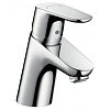 Смеситель для раковины Hansgrohe CoolStart, Eco картридж, со сливным гарнитуром 31738000, хром Смеситель для раковины Hansgrohe CoolStart, Eco картридж, со сливным гарнитуром 31738000, хром