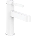 Смеситель для раковины Hansgrohe Finoris 100, со сливным клапаном Push-Open 76010700, матовый белый Смеситель для раковины Hansgrohe Finoris 100, со сливным клапаном Push-Open 76010700, матовый белый