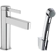 Смеситель для раковины Hansgrohe Finoris 110 со сливным гарнитуром и гигиеническим душем 76210000, х Смеситель для раковины Hansgrohe Finoris 110 со сливным гарнитуром и гигиеническим душем 76210000, х