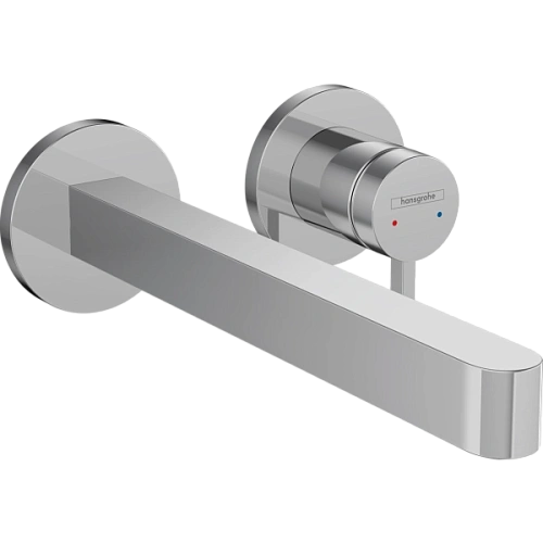 Смеситель для раковины Hansgrohe Finoris скрытого монтажа, настенный, с изливом 22.8 см 76050000, хр Смеситель для раковины Hansgrohe Finoris скрытого монтажа, настенный, с изливом 22.8 см 76050000, хр