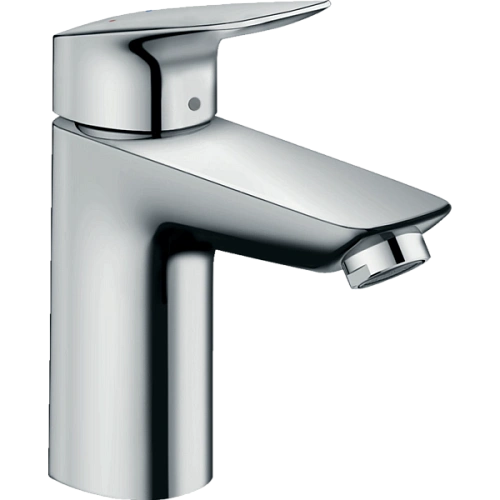 Смеситель для раковины Hansgrohe Logis 100, LowFlow 3,5 л / мин, со сливным гарнитуром 71104000, хро Смеситель для раковины Hansgrohe Logis 100, LowFlow 3,5 л / мин, со сливным гарнитуром 71104000, хро