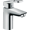 Смеситель для раковины Hansgrohe Logis Loop 100 CoolStart, со сливным гарнитуром 71154000, хром Смеситель для раковины Hansgrohe Logis Loop 100 CoolStart, со сливным гарнитуром 71154000, хром