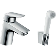 Смеситель для раковины hansgrohe Logis с Гигиенический душем, хром 71290000 Смеситель для раковины hansgrohe Logis с Гигиенический душем, хром 71290000