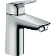 Смеситель для раковины hansgrohe Logis со средним изливом и сливным гарнитуром, хром 71100000 Смеситель для раковины hansgrohe Logis со средним изливом и сливным гарнитуром, хром 71100000