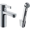 Смеситель для раковины hansgrohe Metris S с Гигиенический душем, хром 31160000 Смеситель для раковины hansgrohe Metris S с Гигиенический душем, хром 31160000