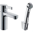Смеситель для раковины hansgrohe Metris S с Гигиенический душем, хром 31160000 Смеситель для раковины hansgrohe Metris S с Гигиенический душем, хром 31160000