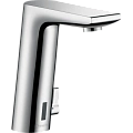 Смеситель для раковины Hansgrohe Metris S, электронный, с регулировкой температуры, питание от батарейки 31100000. Смеситель для раковины Hansgrohe Metris S, электронный, с регулировкой температуры, питание от батарейки 31100000.