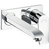 Смеситель для раковины hansgrohe Metris настенный с длинным изливом, хром 31086000