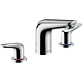 Смеситель для раковины Hansgrohe Novus на 3 отверстия, со сливным гарнитуром 71140000, хром Смеситель для раковины Hansgrohe Novus на 3 отверстия, со сливным гарнитуром 71140000, хром