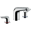 Смеситель для раковины Hansgrohe Novus на 3 отверстия, со сливным гарнитуром 71140000, хром Смеситель для раковины Hansgrohe Novus на 3 отверстия, со сливным гарнитуром 71140000, хром