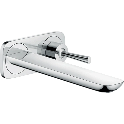 Смеситель для раковины hansgrohe PuraVida настенный с длинным изливом, хром 15085000 Смеситель для раковины hansgrohe PuraVida настенный с длинным изливом, хром 15085000