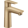 Смеситель для раковины Hansgrohe Talis E 110, CoolStart, со сливным гарнитуром 71713140, шлифованная