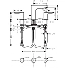 Смеситель для раковины hansgrohe Talis E на 3 отверстия, со сливным гарнитуром 71733670 Смеситель для раковины hansgrohe Talis E на 3 отверстия, со сливным гарнитуром 71733670