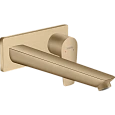 Смеситель для раковины Hansgrohe Talis E настенный с длинным изливом 71734140, шлифованная бронза Смеситель для раковины Hansgrohe Talis E настенный с длинным изливом 71734140, шлифованная бронза