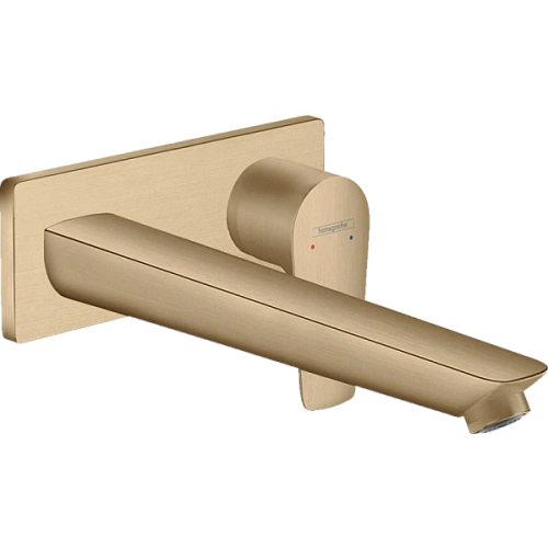 Смеситель для раковины Hansgrohe Talis E настенный с длинным изливом 71734140, шлифованная бронза Смеситель для раковины Hansgrohe Talis E настенный с длинным изливом 71734140, шлифованная бронза