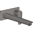 Смеситель для раковины Hansgrohe Talis E настенный с длинным изливом 71734340, шлифованный черный хр Смеситель для раковины Hansgrohe Talis E настенный с длинным изливом 71734340, шлифованный черный хр