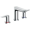 Смеситель для раковины Hansgrohe Talis E, на 3 отверстия, со сливным гарнитуром 71733000, хром