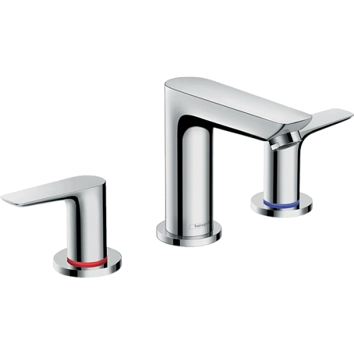 Смеситель для раковины Hansgrohe Talis E, на 3 отверстия, со сливным гарнитуром 71733000, хром Смеситель для раковины Hansgrohe Talis E, на 3 отверстия, со сливным гарнитуром 71733000, хром