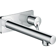 Смеситель для раковины hansgrohe Talis S настенный с длинным изливом, хром 72111000 Смеситель для раковины hansgrohe Talis S настенный с длинным изливом, хром 72111000