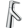 Смеситель для раковины hansgrohe Talis S с низким изливом и сливным гарнитуром, хром 72010000