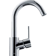 Смеситель для раковины hansgrohe Talis S с поворотным изливом и сливным гарнитуром, хром 32070000 Смеситель для раковины hansgrohe Talis S с поворотным изливом и сливным гарнитуром, хром 32070000