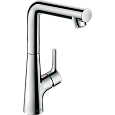 Смеситель для раковины hansgrohe Talis S с поворотным изливом и сливным гарнитуром, хром 72105000 Смеситель для раковины hansgrohe Talis S с поворотным изливом и сливным гарнитуром, хром 72105000