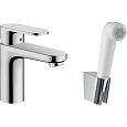 Смеситель для раковины Hansgrohe Vernis Blend 71215000 с гигиеническим душем Смеситель для раковины Hansgrohe Vernis Blend 71215000 с гигиеническим душем