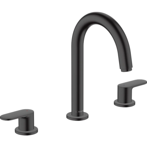 Смеситель для раковины Hansgrohe Vernis Blend на 3 отверстия, со сливным гарнитуром 71553670, матовы Смеситель для раковины Hansgrohe Vernis Blend на 3 отверстия, со сливным гарнитуром 71553670, матовы