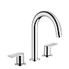 Смеситель для раковины Hansgrohe Vernis Shape на 3 отверстия, со сливным гарнитуром 71563000, хром