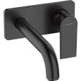 Смеситель для раковины Hansgrohe Vernis Shape настенный, излив 20,4 71578670, матовый черный Смеситель для раковины Hansgrohe Vernis Shape настенный, излив 20,4 71578670, матовый черный