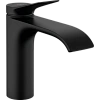 Смеситель для раковины Hansgrohe Vivenis 110 со сливным гарнитуром, 75020670, матовый черный