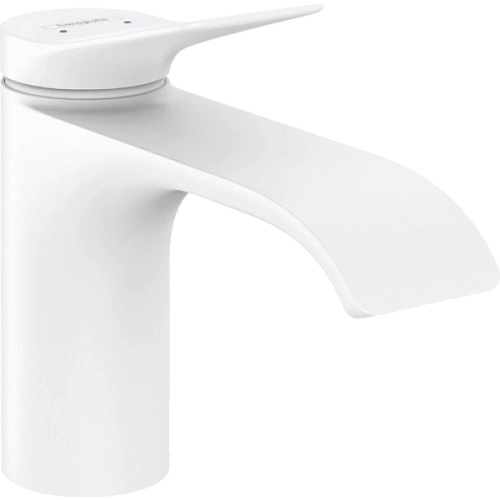 Смеситель для раковины Hansgrohe Vivenis 80 без сливного гарнитура 75012700, матовый белый Смеситель для раковины Hansgrohe Vivenis 80 без сливного гарнитура 75012700, матовый белый