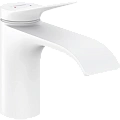 Смеситель для раковины Hansgrohe Vivenis 80 со сливным гарнитуром 75010700, матовый белый Смеситель для раковины Hansgrohe Vivenis 80 со сливным гарнитуром 75010700, матовый белый