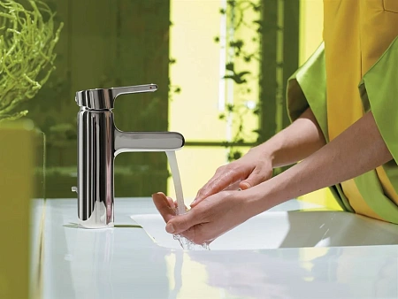 Смеситель для раковины Jacob Delafon Singulier E10860-CP с донным клапаном Смеситель для раковины Jacob Delafon Singulier E10860-CP с донным клапаном