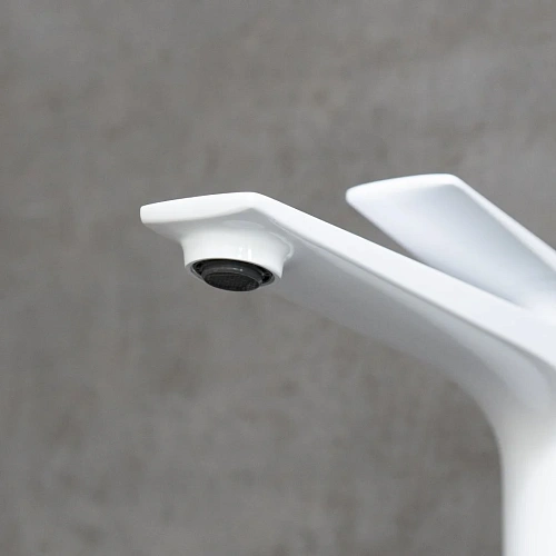 Смеситель для раковины Lemark Allegro LM5909CW монолитный, хром/белый Смеситель для раковины Lemark Allegro LM5909CW монолитный, хром/белый