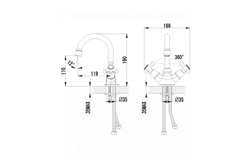 Смеситель для раковины Lemark Plus Harmony LM1407C Смеситель для раковины Lemark Plus Harmony LM1407C