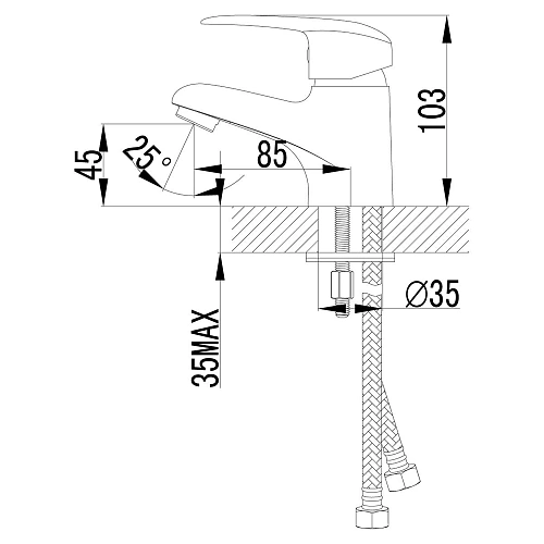 Смеситель для раковины Lemark Pramen LM3356C Смеситель для раковины Lemark Pramen LM3356C