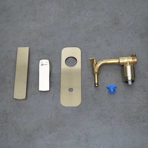 Смеситель для раковины Lemark Ursus LM7226BG встраиваемый, брашированное золото Смеситель для раковины Lemark Ursus LM7226BG встраиваемый, брашированное золото