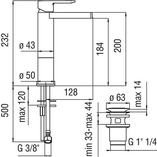Смеситель для раковины NOBILI New Road RDC0158/2CR хром Смеситель для раковины NOBILI New Road RDC0158/2CR хром
