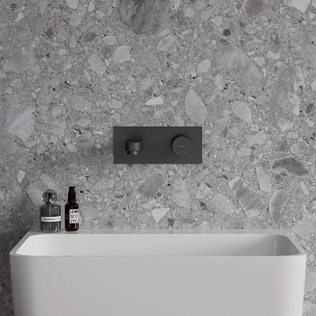 Смеситель для раковины OMNIRES CONTOUR CT8015AT (антрацит) скрытого монтажа Смеситель для раковины OMNIRES CONTOUR CT8015AT (антрацит) скрытого монтажа