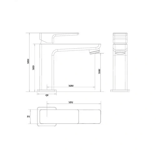 Смеситель для раковины OMNIRES PARMA PM7410CRB (хром/белый) Смеситель для раковины OMNIRES PARMA PM7410CRB (хром/белый)