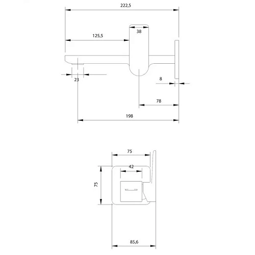 Смеситель для раковины OMNIRES PARMA PM7415NCR хром скрытого монтажа Смеситель для раковины OMNIRES PARMA PM7415NCR хром скрытого монтажа
