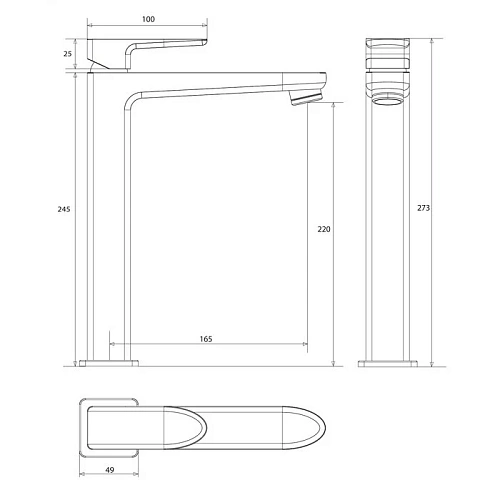 Смеситель для раковины OMNIRES SIENA SN7312CR хром Смеситель для раковины OMNIRES SIENA SN7312CR хром
